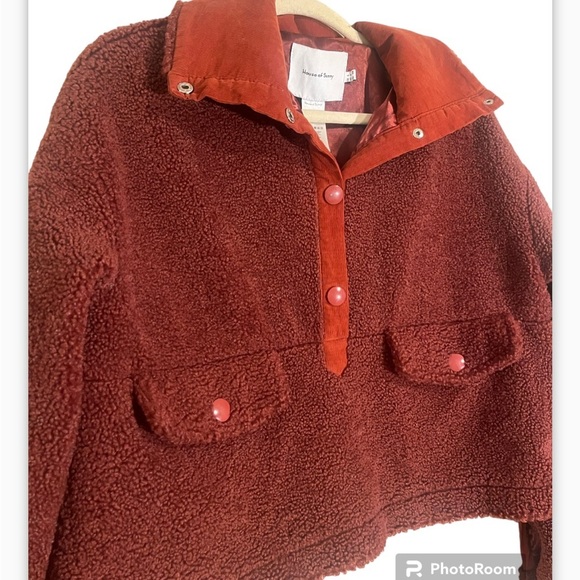 House Of Sunny Teddy Pullover Jacket size S - Picture 6 of 10